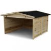 Hus/garage till robotgräsklippare - 87x80cm