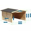 Hus/garage till robotgräsklippare - 87x80cm